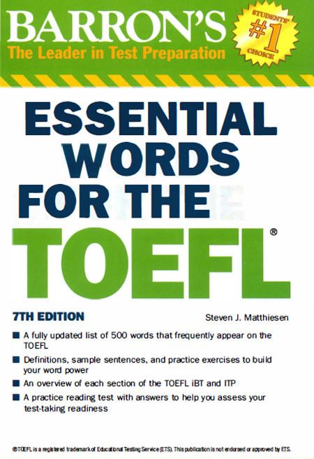 کتاب رایگان Essential Words For the TOEFL 7th Edition